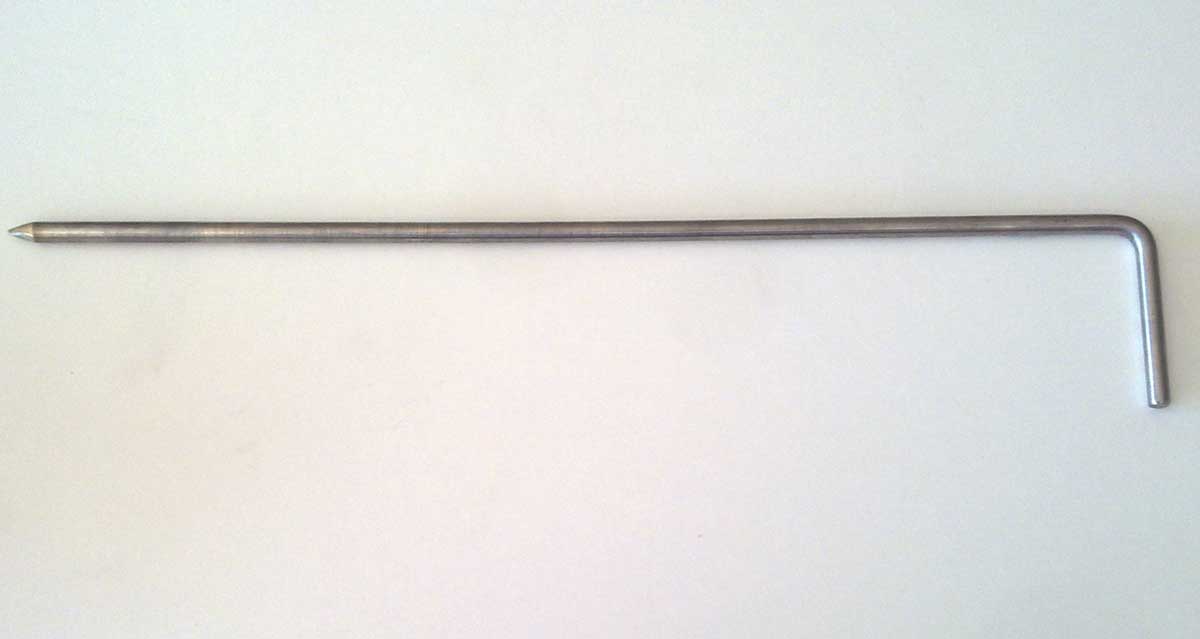 Spilla inox per palo